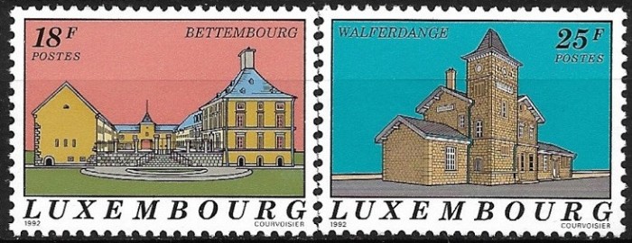 B2676 - Luxemburg 1992 - Turism 2v,neuzat,perfecta stare