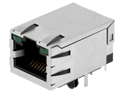 Conector RJ45 ecranat cu LED foto
