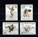 M2 TS1 9 - Timbre foarte vechi - Africa centrala - pre-olimpiada 1987, Sport, Stampilat