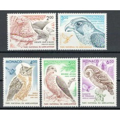 Monaco 1993 Mi 2108/12 MNH - Păsări de pradă din Parcul Național Mercantour (II)