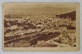 BRASOV , VEDERE AERIANA , CARTE POSTALA ILUSTRATA , 1946, CU STAMPILA &#039; VOTATI SOARELE &#039;