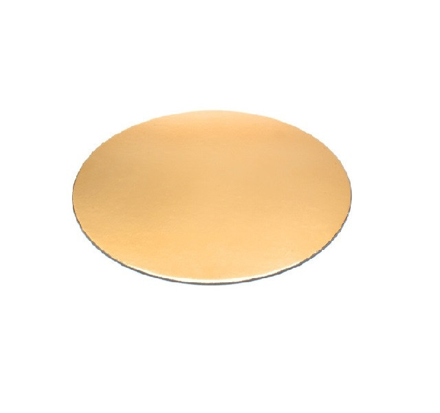 Discuri Aurii din Carton, Diametru 20 cm, 25 Buc/Bax - Disc Prajituri, Tava Tort