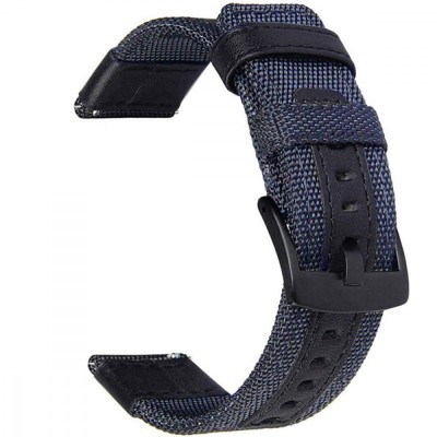 Curea textila, compatibila Huawei Watch Fit 3, adaptor inclus, telescoape Quick Release, Nashville Blue foto