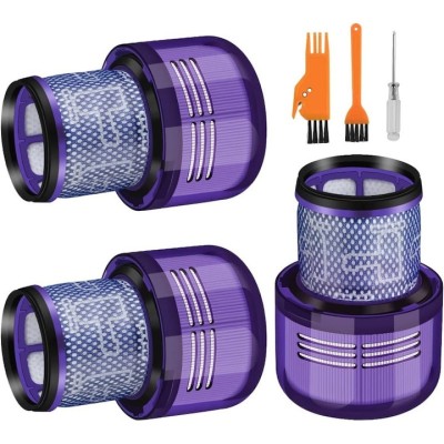 Filtru de aspirator pentru Dyson, 3 bucati cu perie de curatare, compatibil cu aspiratorul Dyson V11 V15 SV14, lavabil foto