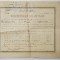LICEUL &#039;SF. GHEORGHE &#039; , CERTIFICAT DE STUDII , 1888, SEMNAT OLOGRAF DE STEFAN HEPITES *