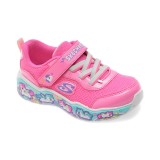 Pantofi sport SKECHERS roz, PLAY SCENE, din material textil
