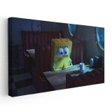 Tablou afis SpongeBob desene animate 2213 Tablou canvas pe panza CU RAMA 30x60 cm
