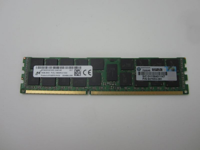 Memorie Server Micron 16Gb DDR3 1333 Pc3L-10600R ECC, REG MT36KSF2G72PZ
