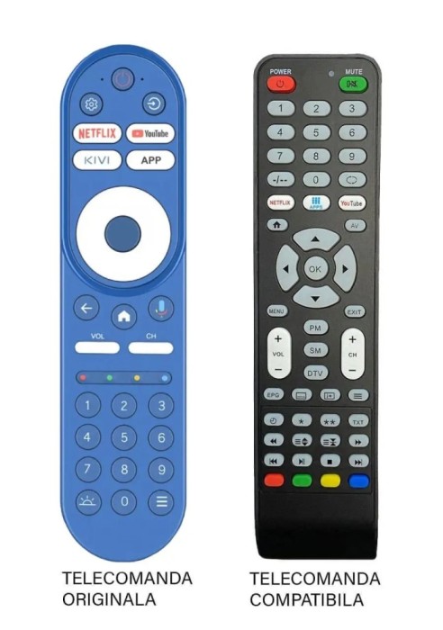 Telecomanda compatibila cu originalul pentru TV KIWI 40F760QB (578)