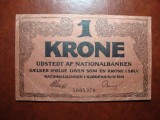 DANEMARCA 1 KRONE 1914 RARA