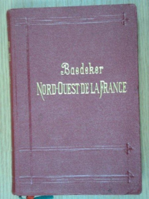 NORD-QUEST DE LA FRANCE-BAEDEKER 1902 foto