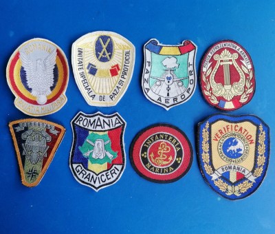 Lot Ecuson emblema patch Cercetas, Graniceri aeroport, Aviatie, SPP, Marina foto