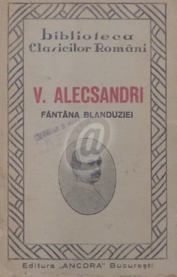 vasile alecsandri fantana blanduziei