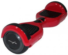 Scooter electric (hoverboard) Myria MY7002, Viteza maxima 15 Km/h, Autonomie 20 Km, Motor 2 x 350 W, Geanta inclusa (Rosu) foto