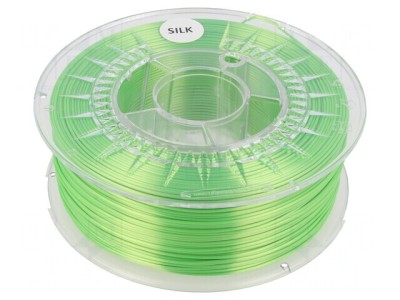 Filament 3D Silk Verde Deschis 1.75mm 1kg foto