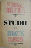 Studii de literatura franceza &ndash; Ferdinand Brunetiere