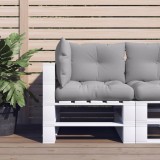 vidaXL Perne de paleți, 3 buc., gri, material textil