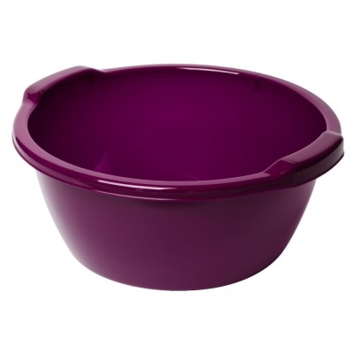 Lighean rotund cu manere, plastic, diverse culori, 12 L foto