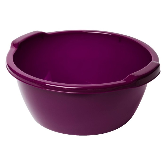 Lighean rotund cu manere, plastic, diverse culori, 12 L