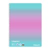 CAIET A4 80 FILE SPIRA PATRATELE PERFORAT COLOR EDITION, PEFC, CULOARE ROZ/MENTA