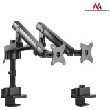 Desk holder 2 LED screens 17-32 &amp;#039;&amp;#039; 2x8kg, vesa 75x75, 100x100, MC-812, Maclean