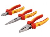 Kit clești 1kVAC pentru lucrări electrice sub tensiune cu geantă