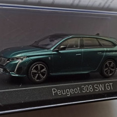 Macheta Peugeot 308 SW ST 2021 verde - Norev 1/43