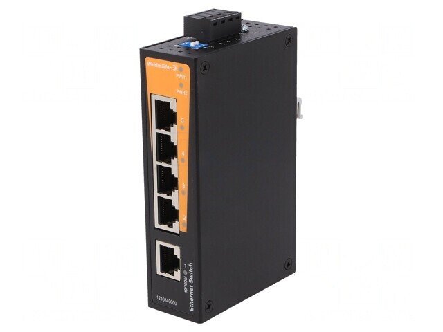 Switch Ethernet neadministrabil 5 porturi 9,6&divide;60VDC