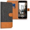 Husa pentru LG X Power 2, Textil, Maro, 41196.02, Kwmobile