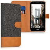 Husa pentru LG X Power 2, Textil, Maro, 41196.02, Kwmobile