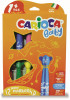 Carioca Super Lavabila, Varf Rotunjit Special, 12 Culori/cutie, Carioca Baby Teddy 1+