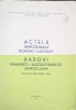 ACTELE SIMPOZIONULUI ROMANO-IUGOSLAV-CORNELIU BARBORICA SI COLAB.-243538