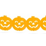 Ghirlanda de hartie Halloween - model dovleac - 3m