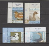 ROMANIA 2024 PASARI DE IARNA ACVATICE Serie 4 val LP.2447 MNH**