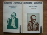 MIRCEA ELIADE - MEMORII - 2 volume - 1991