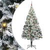 VidaXL Brad de Crăciun artificial cu 300 LED Verde 240 x 150 cm 3396988