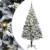 VidaXL Brad de Crăciun artificial cu 300 LED Verde 240 x 150 cm 3396988