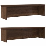 Cumpara ieftin Rafturi de bucătărie stivuibile 2 buc Stejar maro 60x15x16 cm