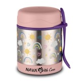 Caserola inox Nava We care 350 ml Sunshine Pink FitLine Training