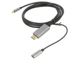 Adaptor USB 3.0/3.1 Aurit 1,8m Negru PVC, VCOM
