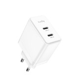 CUDY 2-Port 40W USB-C Charger EU Plug