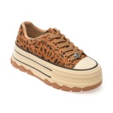 Pantofi sport GRYXX maro, 1291, din nabuc
