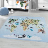 Cumpara ieftin Covor Play Albastru V2 140x200 cm
