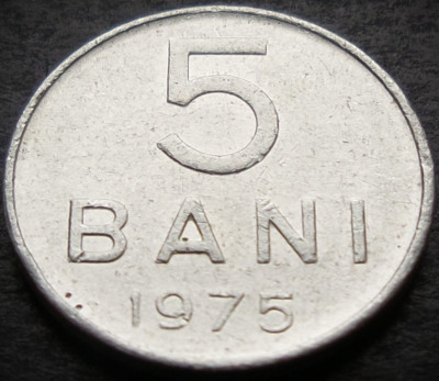 Moneda 5 BANI - RS ROMANIA, anul 1975 * cod 3462 B foto