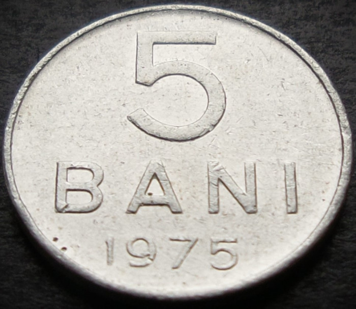 Moneda 5 BANI - RS ROMANIA, anul 1975 * cod 3462 B