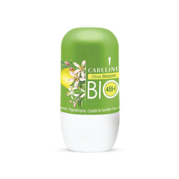 Careline Bio Roll-On, Deodorant, Citrus Blossom, 75 ml