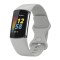 Bratara siliconica Edman pentru Fitbit Charge 5, marimea S, Gri