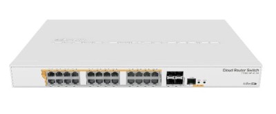 Management Switch 24 x Gigabit PoE+ Out 450W, 4 x SFP+ 10Gbps - Mikrotik CRS328-24P-4S+RM foto