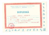 Diploma natatie, Consiliul Judetean pentru Educatie Fizica, 1984