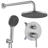 Set de dus incastrat Rea Foster Brush Nickel + BOX